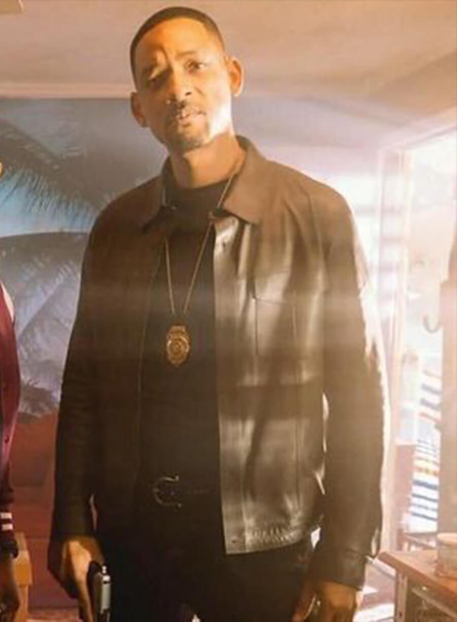 Bad Boys Ride or Die Detective Mike Lowrey Black Leather Jacket