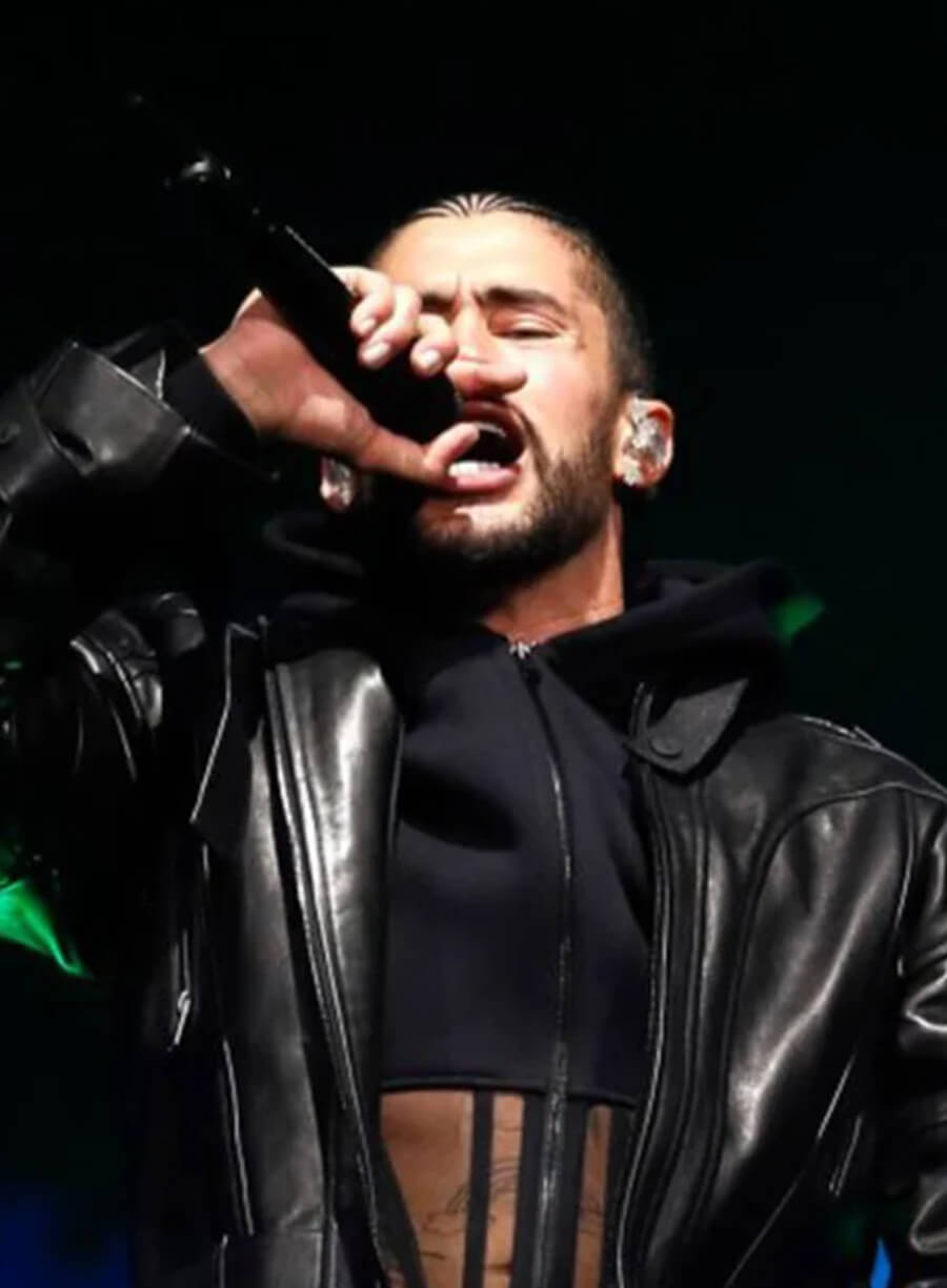 Bad Bunny Arts Festival Leather Jacket