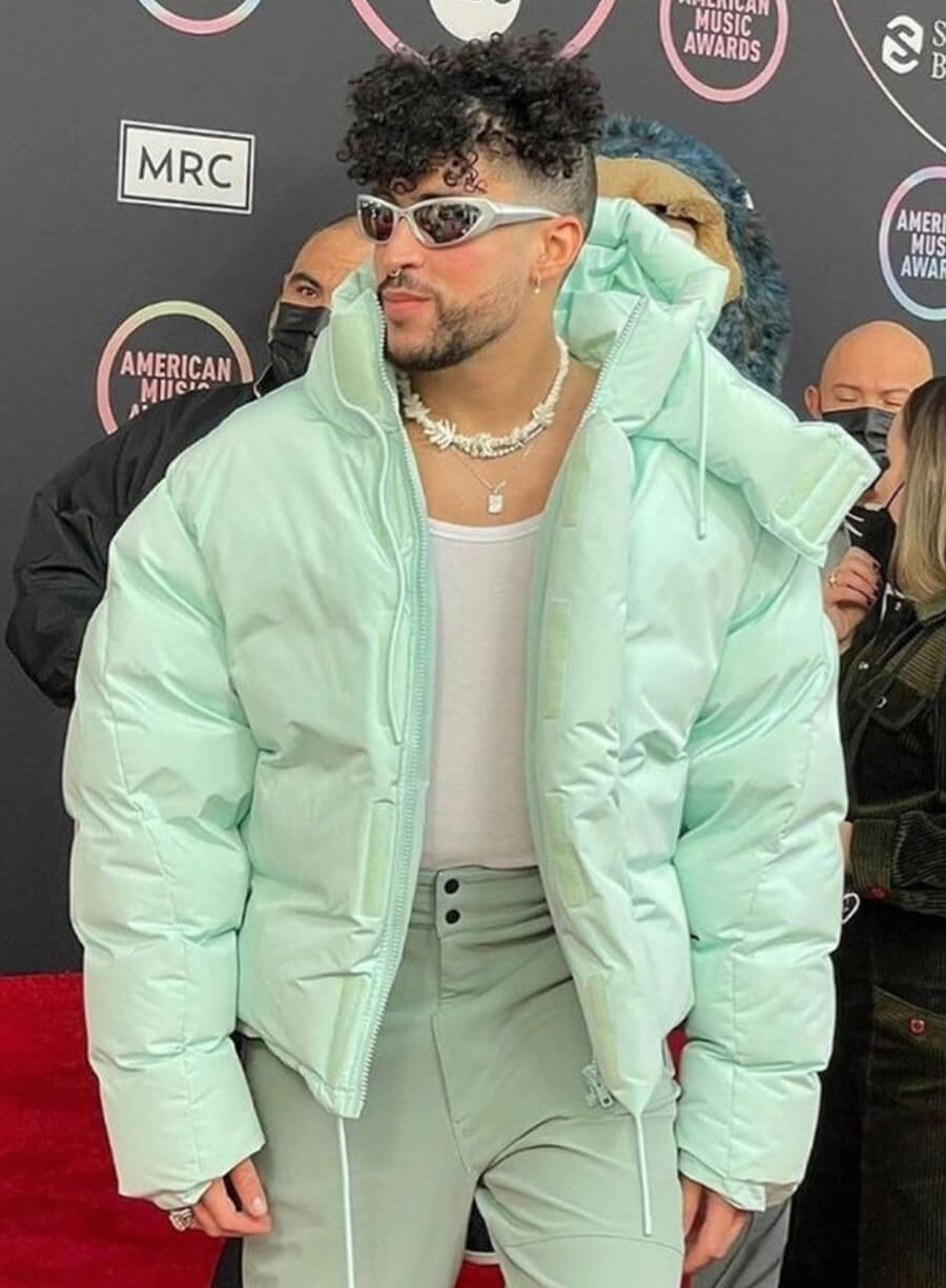 Bad Bunny Puffer Hooded Jacket