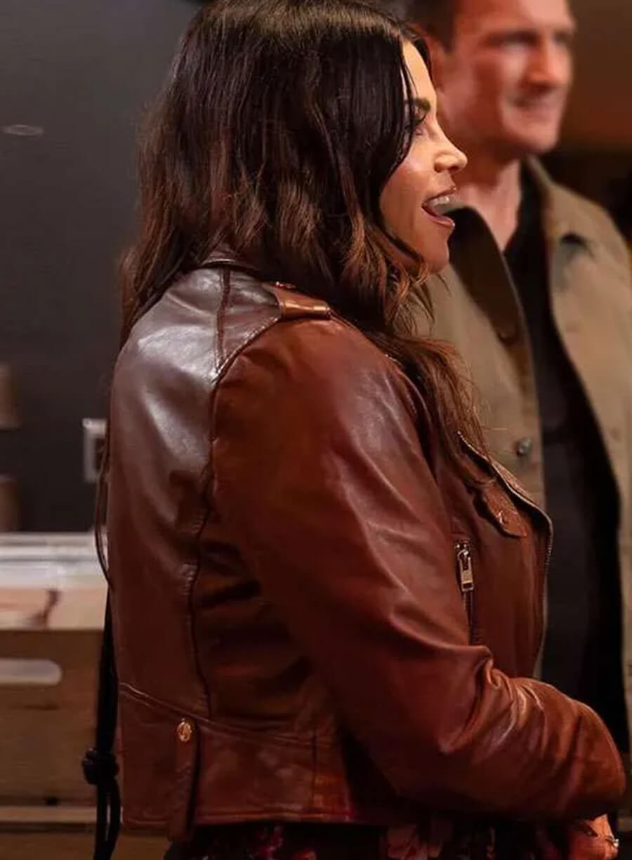 Bailey Nune The Rookie S07 Brown Leather Jacket