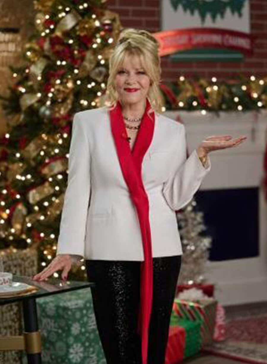 Barbara Niven Ms. Christmas Comes to Town White Blazer