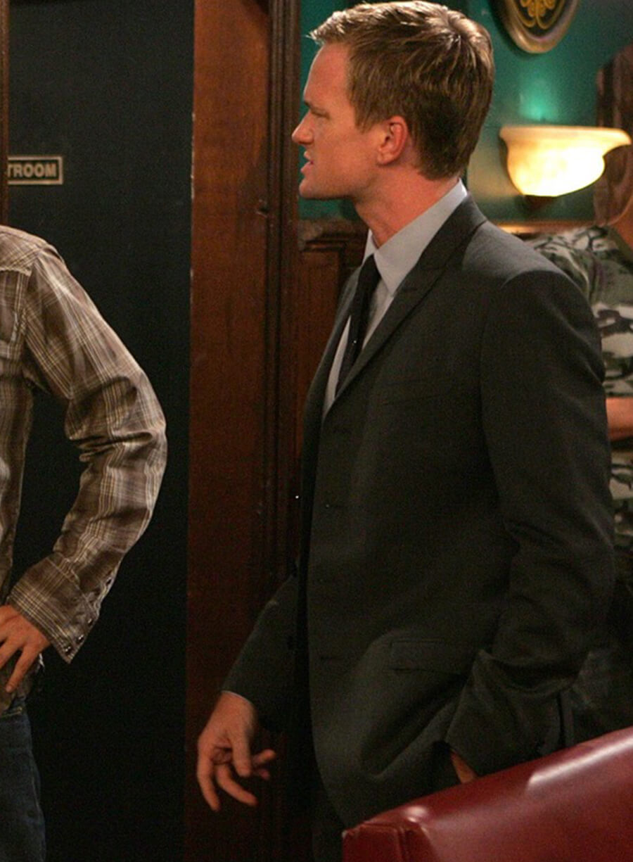 Barney Stinson How I Met Your Mother S03 Black Blazer