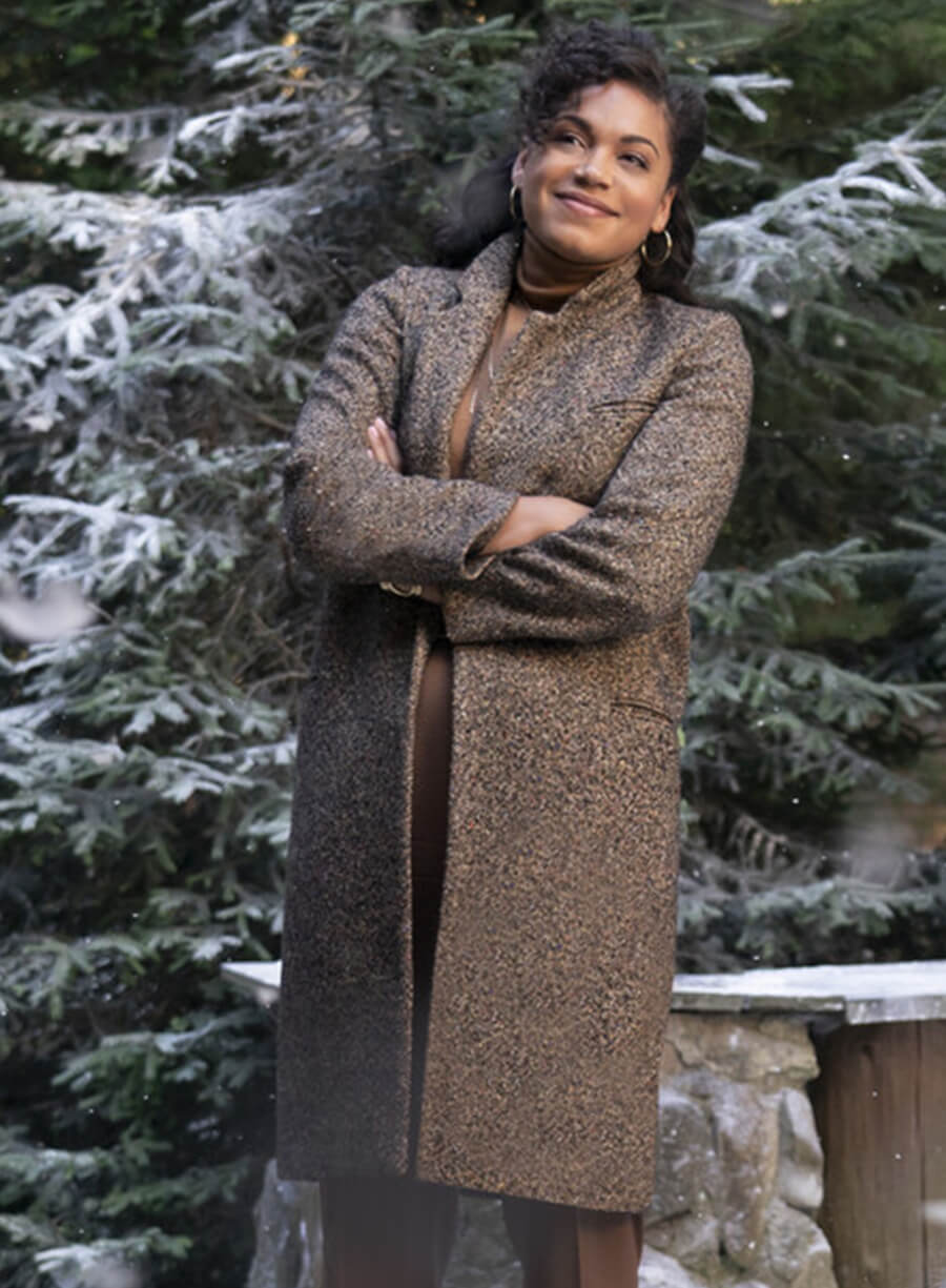 Barrett Doss The Noel Diary Brown Christmas Coat