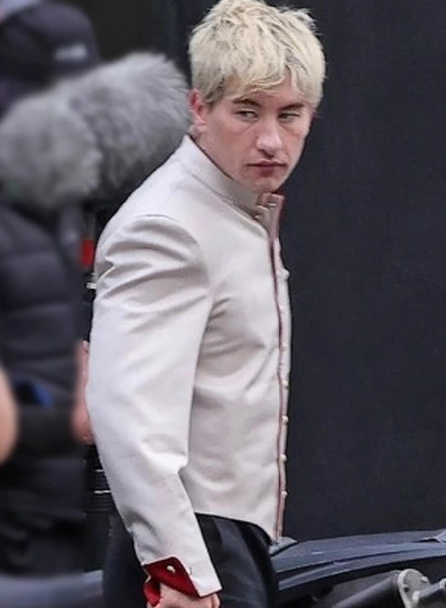 Barry Keoghan Crime 101 White Jacket