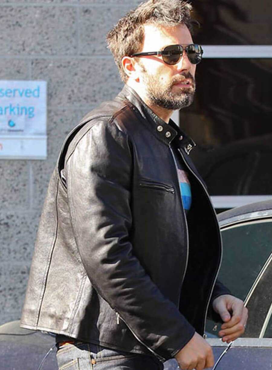 Ben Affleck Black Leather Jacket