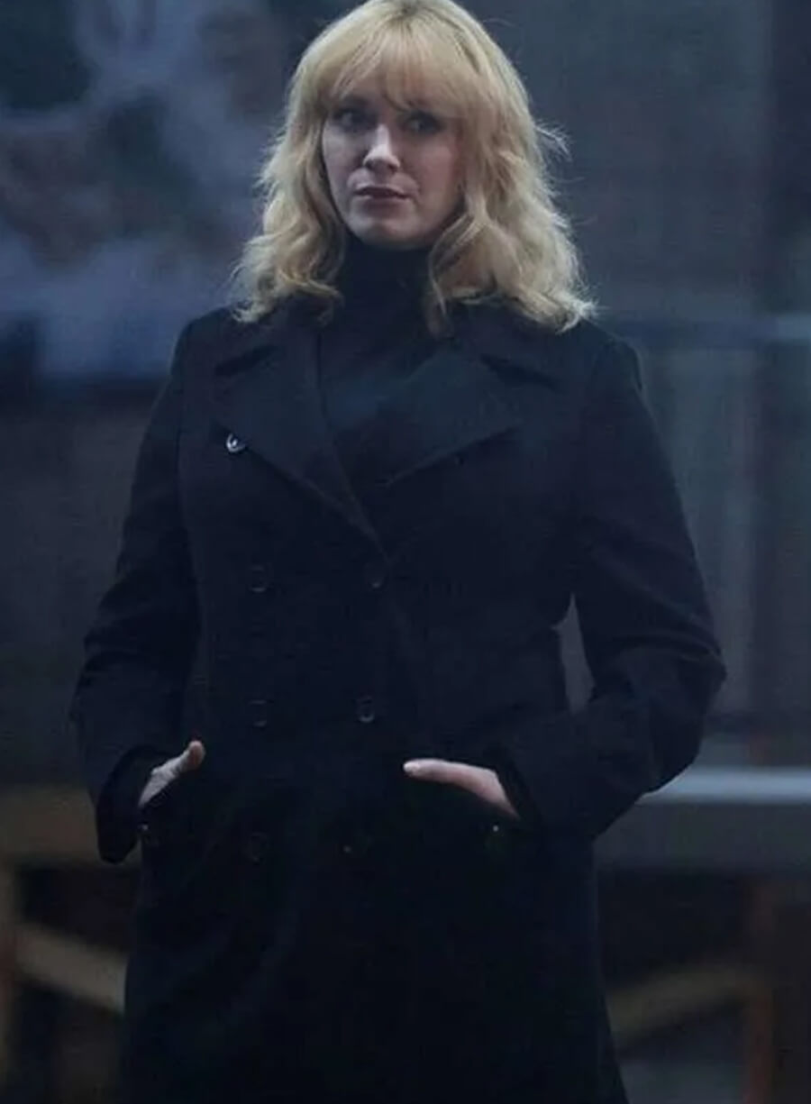 Beth Boland Good Girls Black Wool Coat