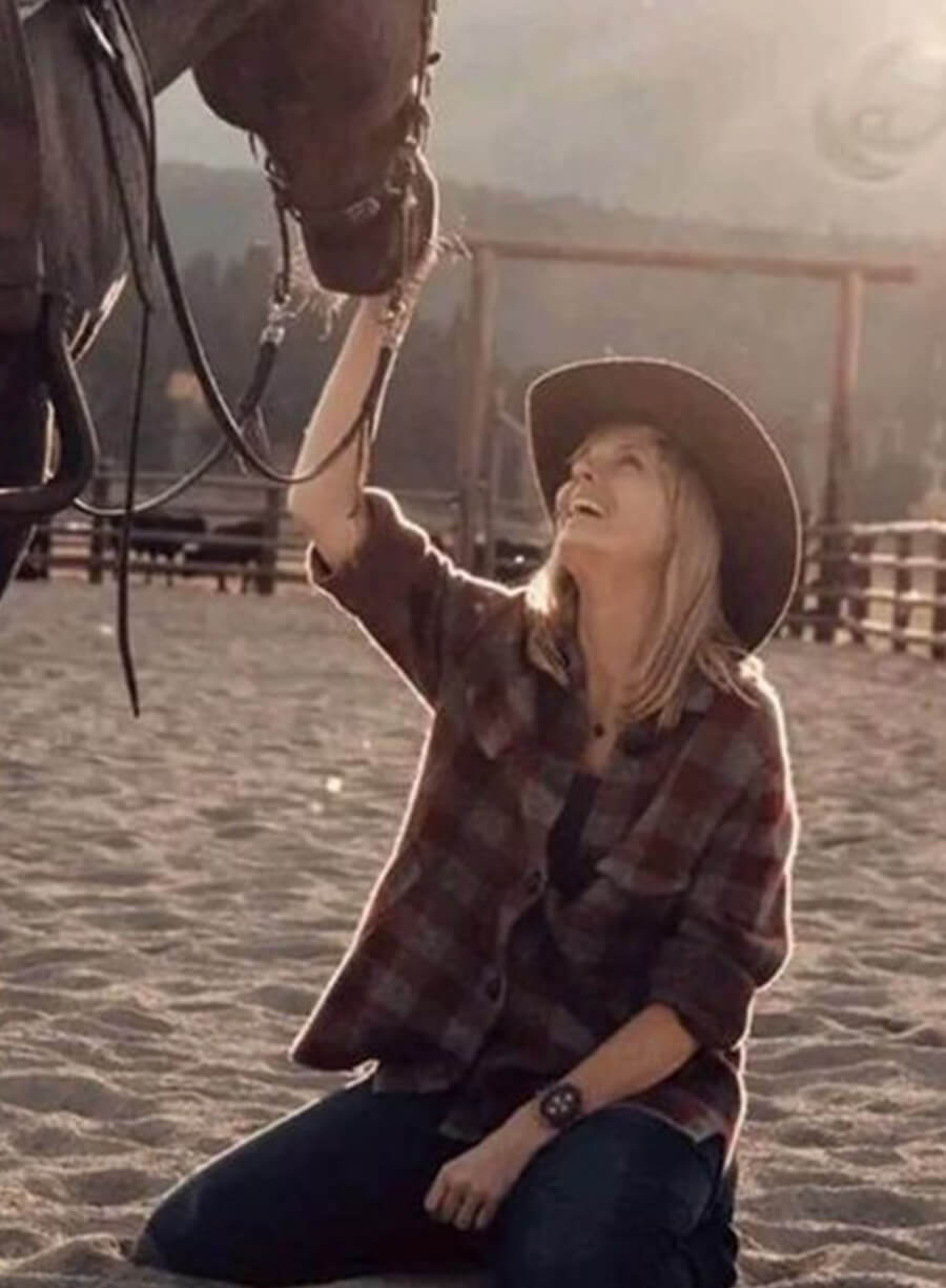 Beth Dutton Yellowstone Plaid Maroon Coat