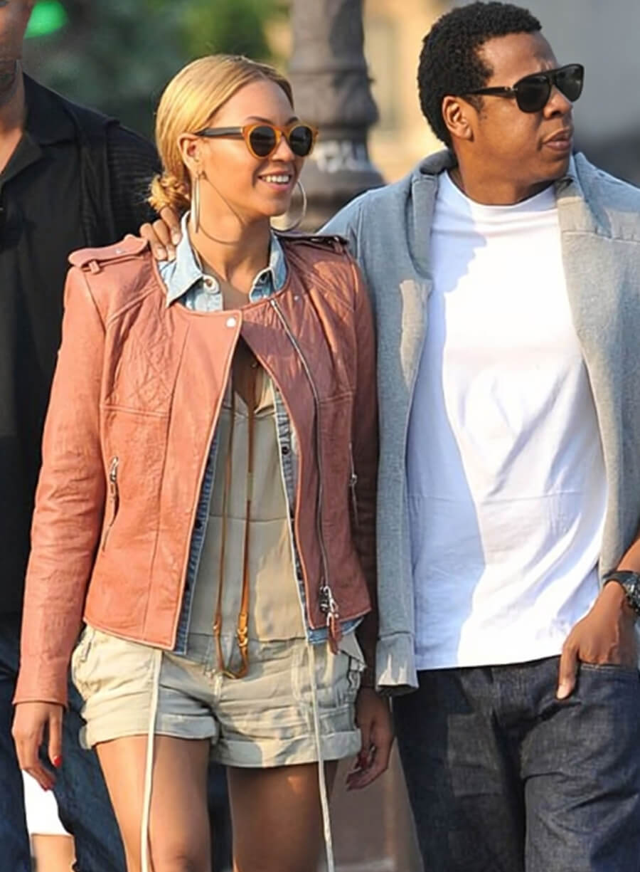 Beyonce Pink Leather jacket