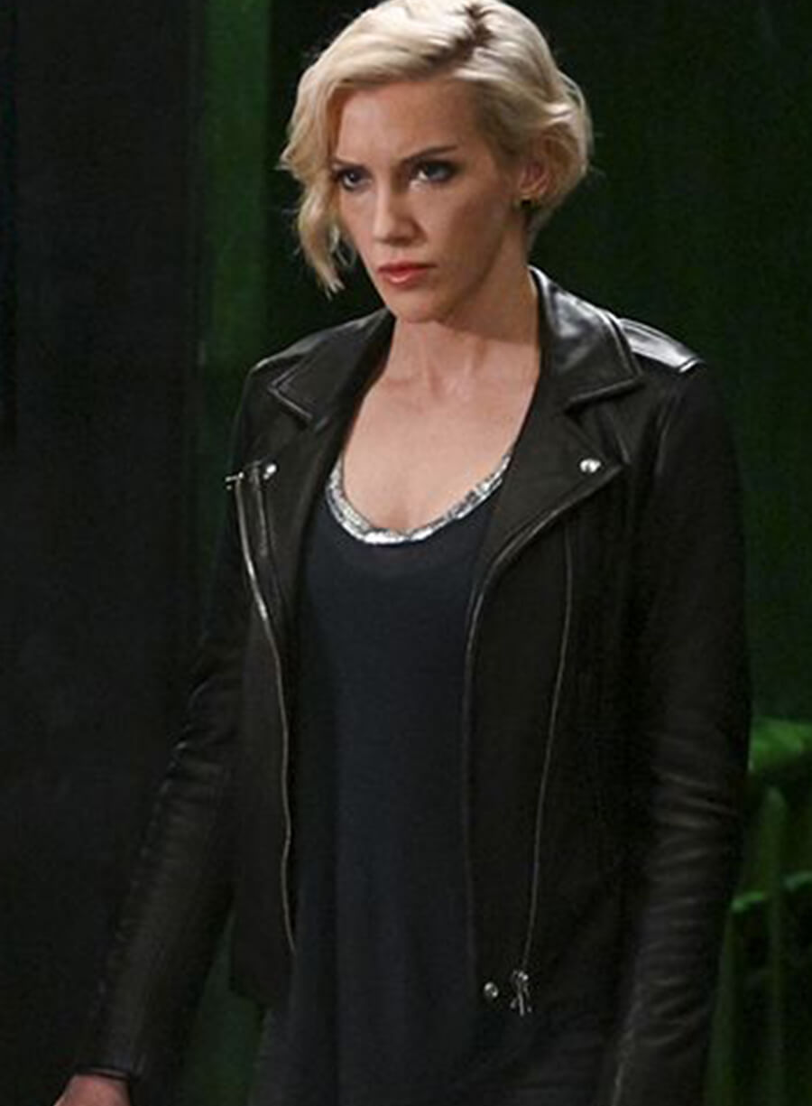Black Canary Arrow Black Leather Jacket