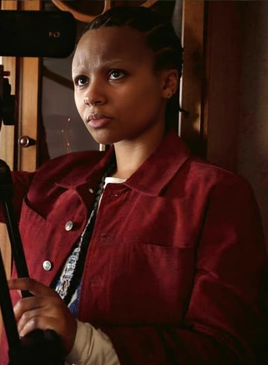 Black Mirror Myha’la Herrold Red Jacket