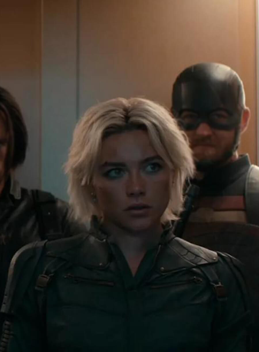 Black Widow Thunderbolts 2025 Black Jacket