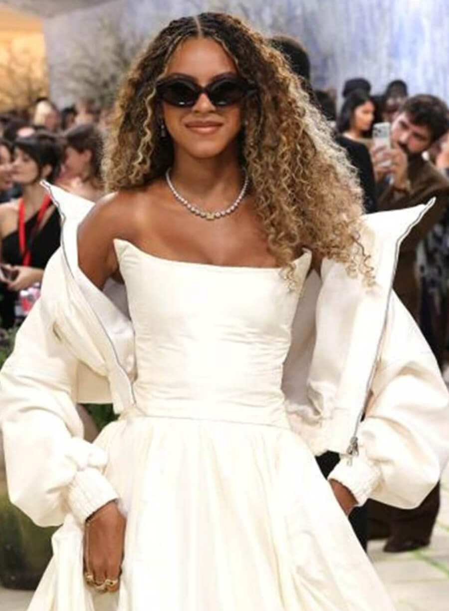 Blue Ivy Carter Met Gala 2026 White Bomber Jacket