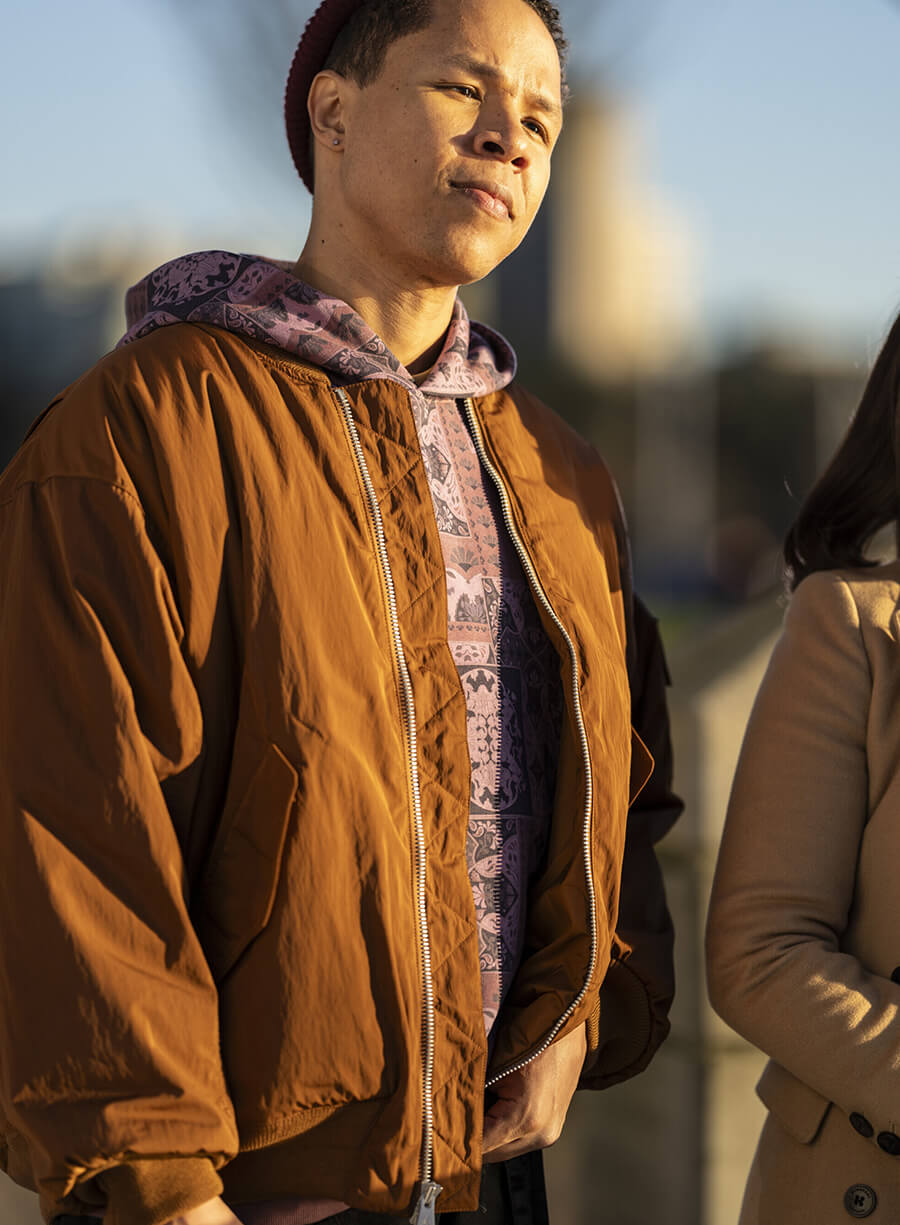 Bob Exley Tracker Brown Bomber Jacket