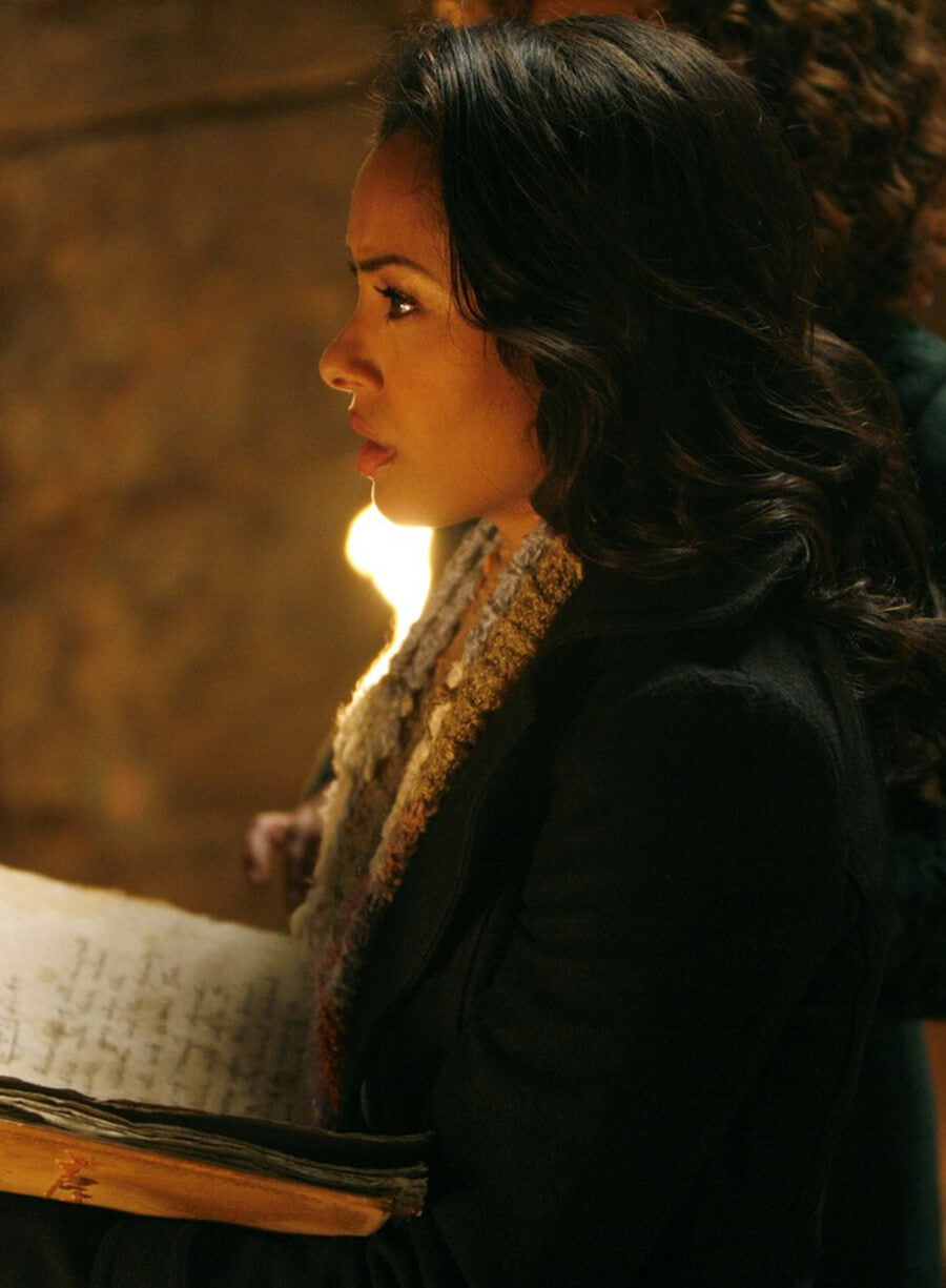 Bonnie Bennett The Vampire Diaries S01 Black Wool Jacket