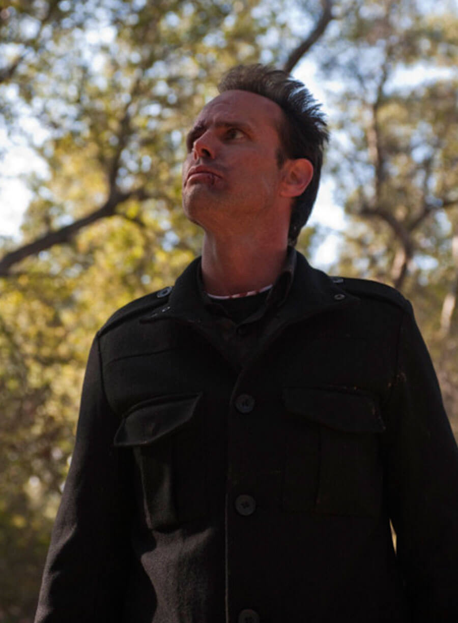 Boyd Crowder Justified Black Wool Coat