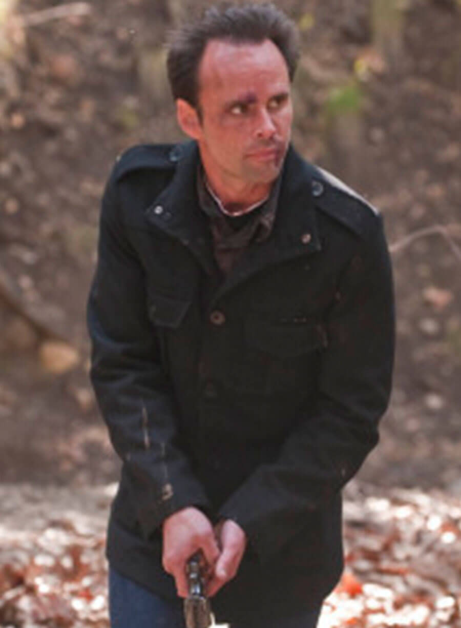 Boyd Crowder Justified Black Wool Coat