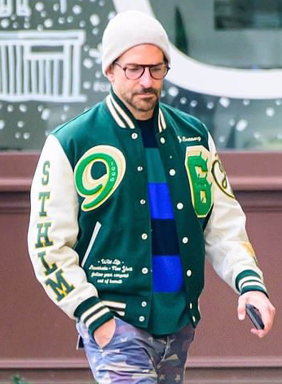 Bradley Cooper Green Varsity Jacket