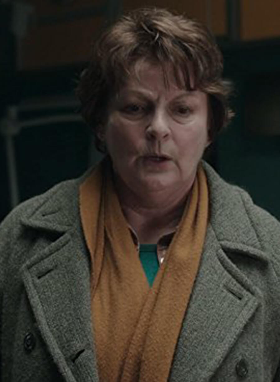 Brenda Blethyn Vera Green Wool Coat