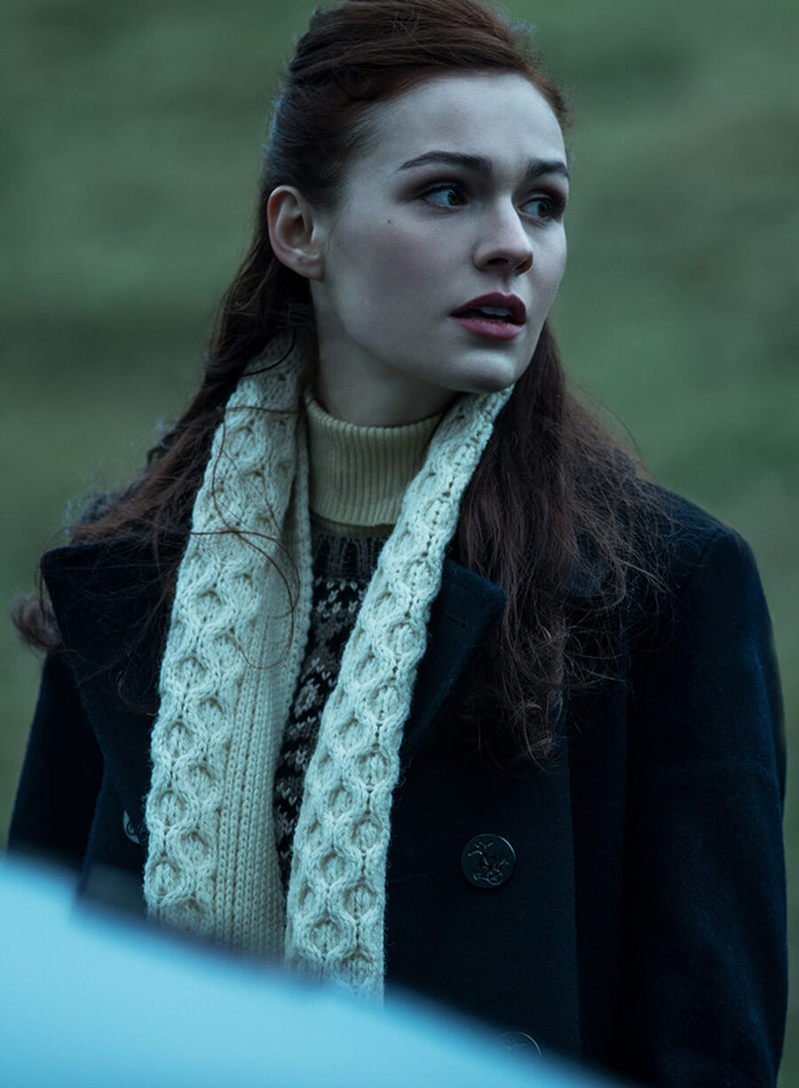 Brianna Randall Outlander Black Wool Coat