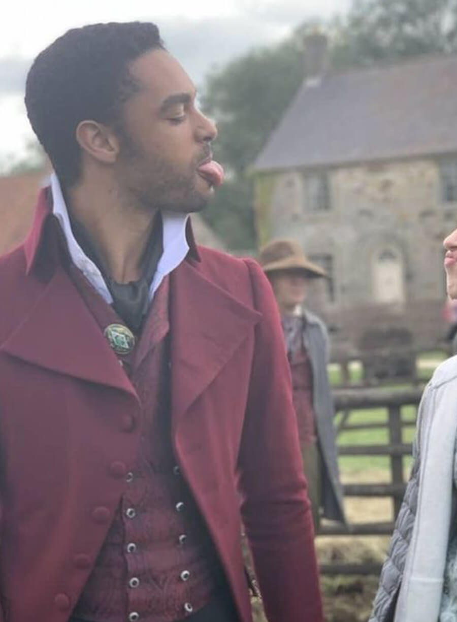 Bridgerton Simon Basset Maroon Tailcoat