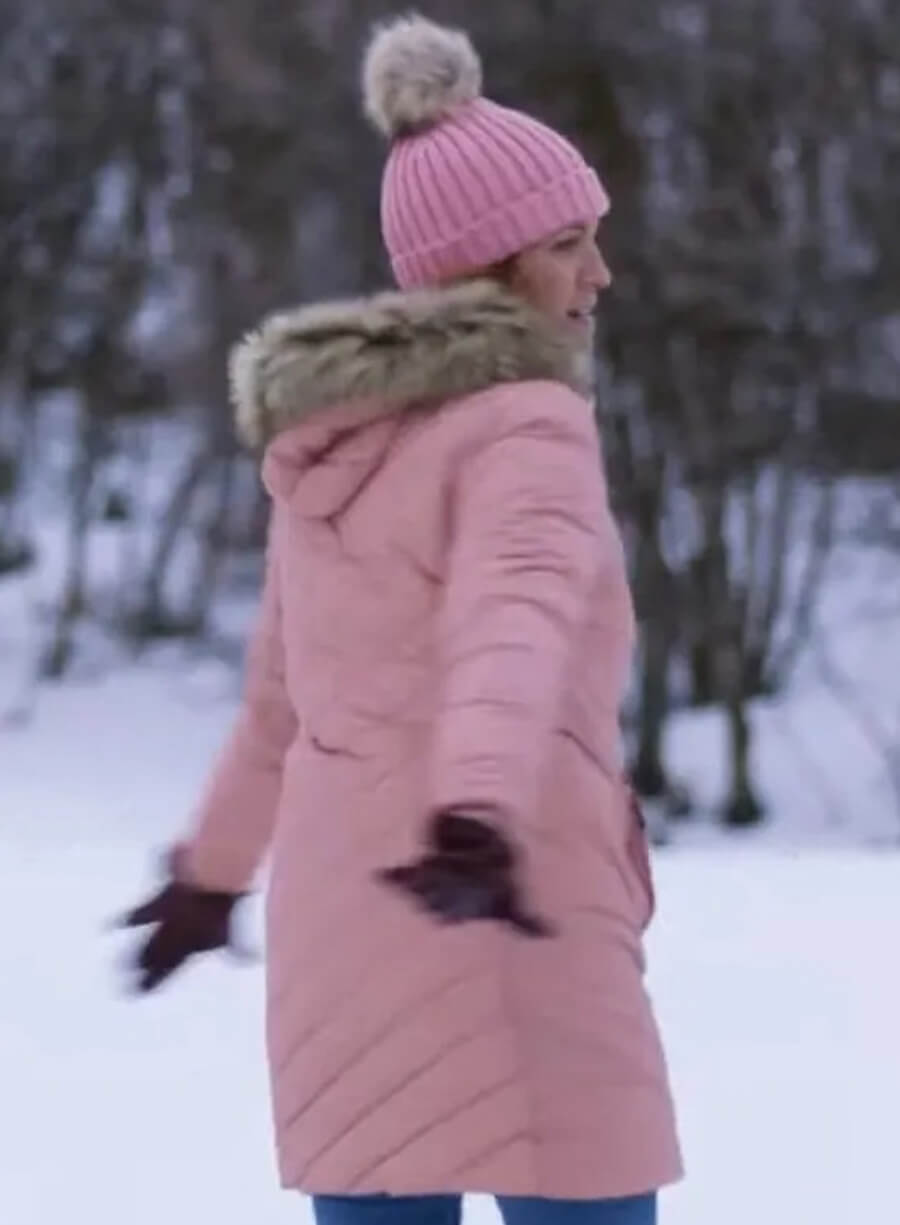 Brittany Snow Pink Puffer Jacket