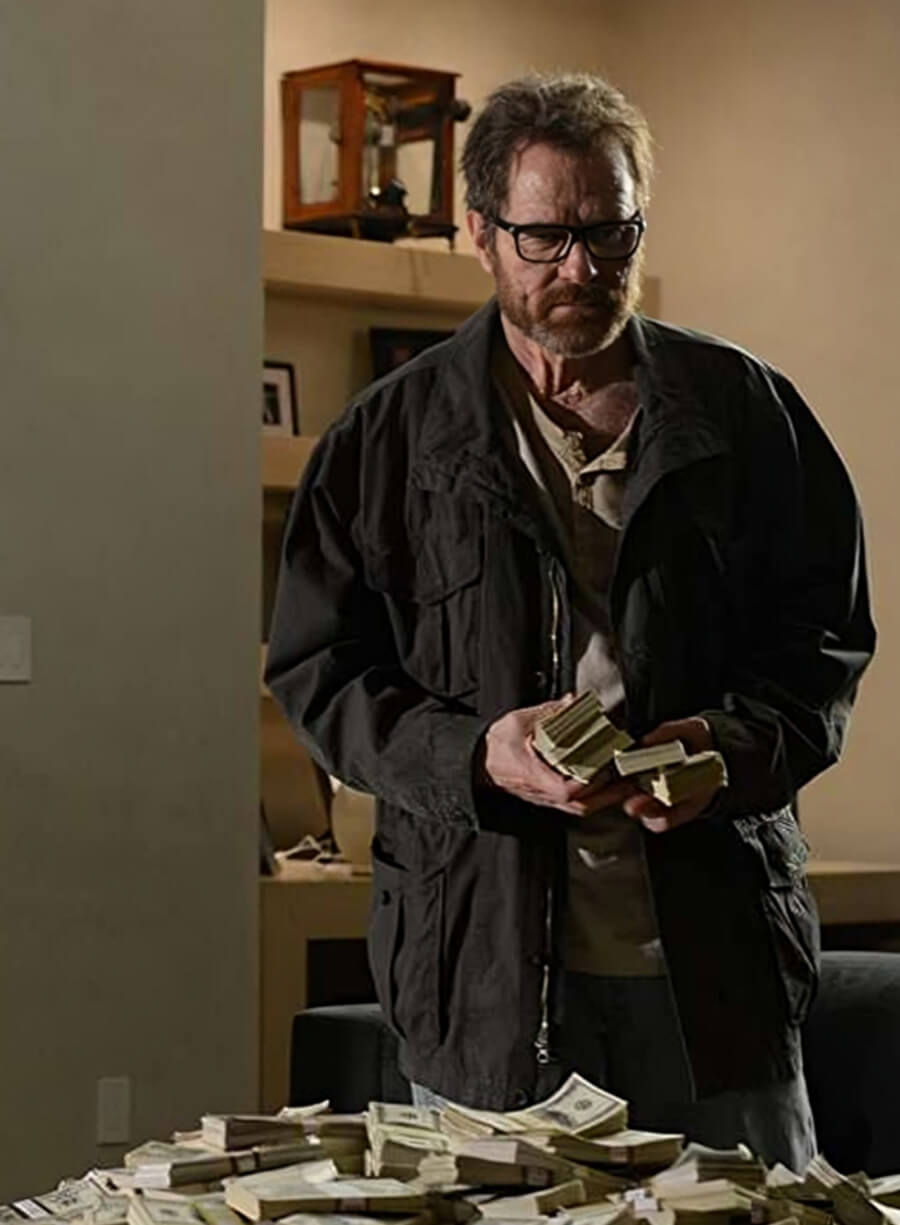 Bryan Cranston Breaking Bad Black Jacket