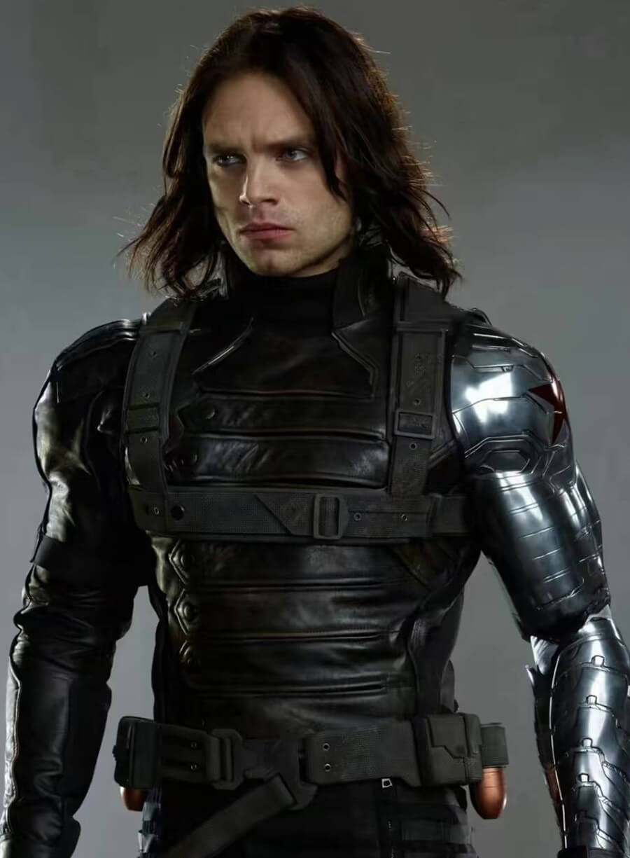 Bucky Barnes Winter Soldier Black Jacket
