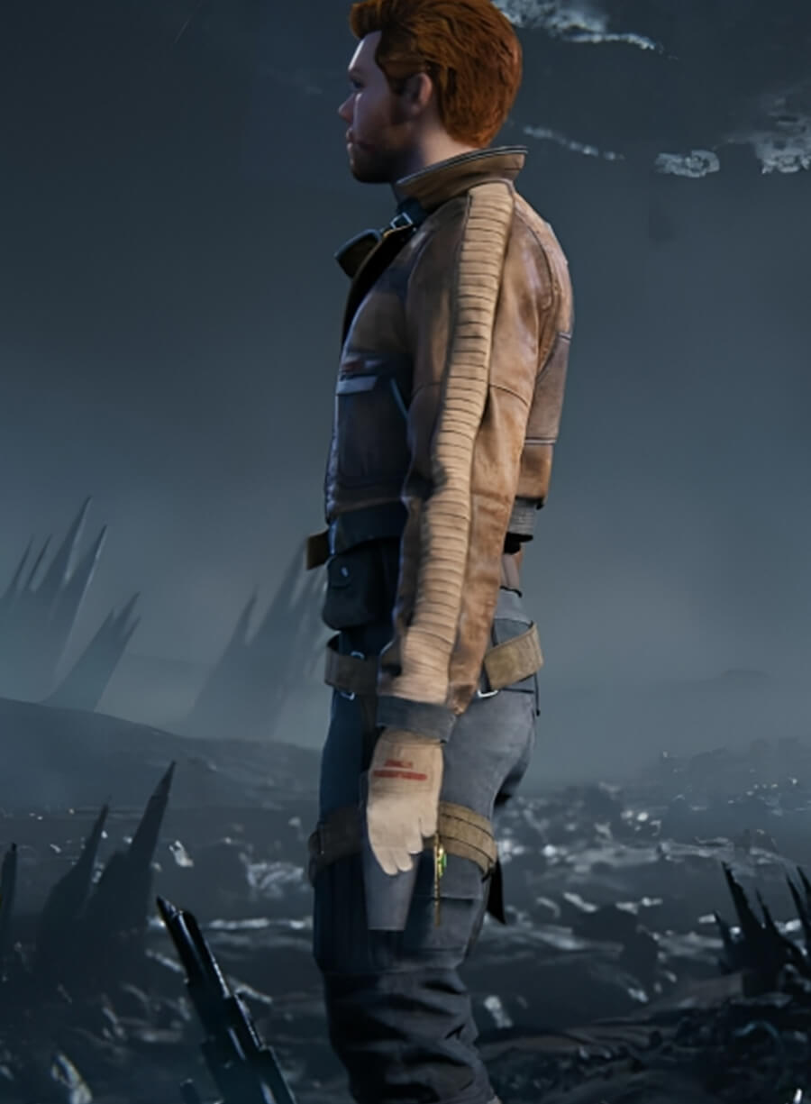 Cal Kestis Jedi Knight Brown Jacket
