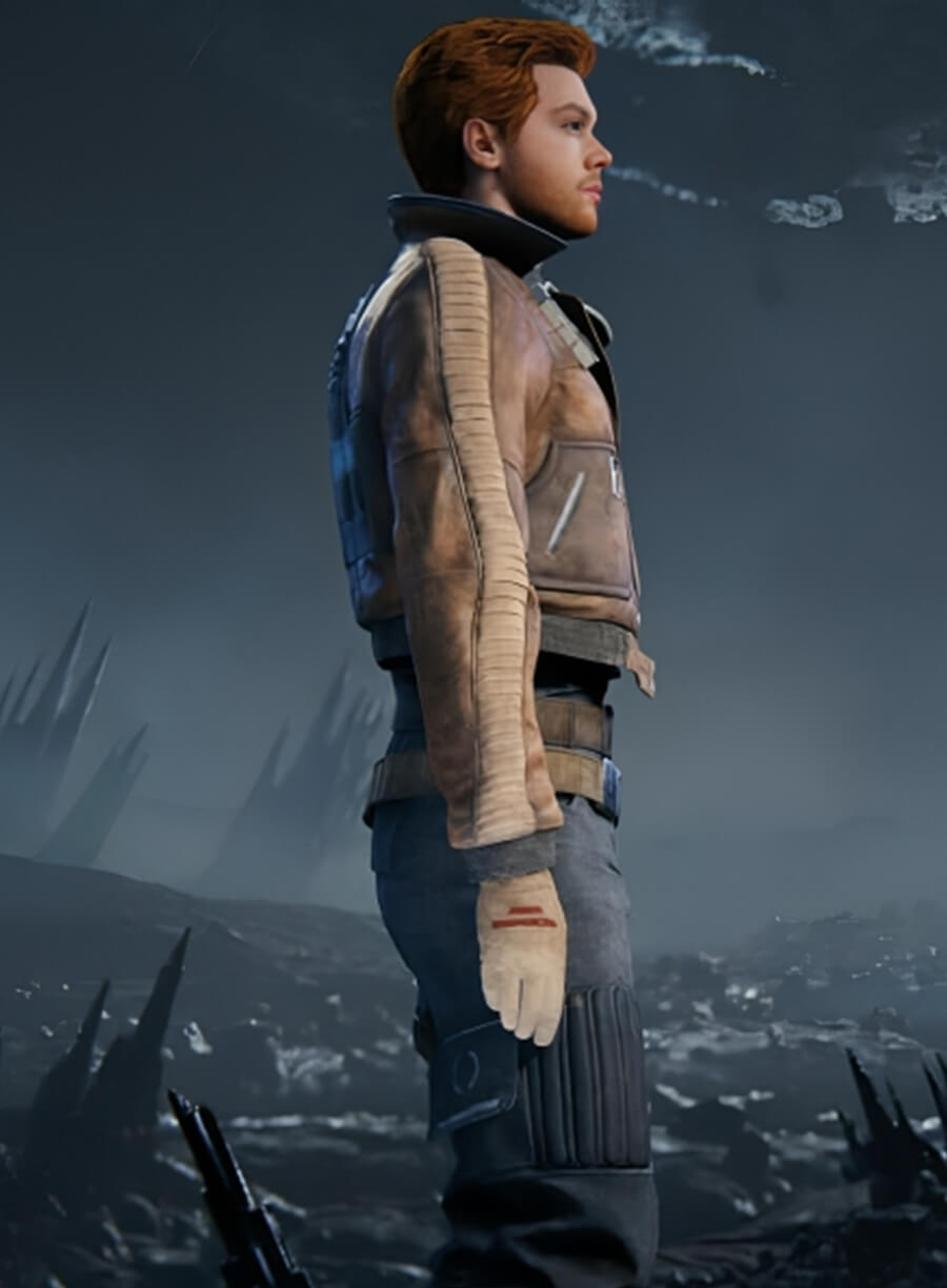 Cal Kestis Jedi Knight Brown Jacket