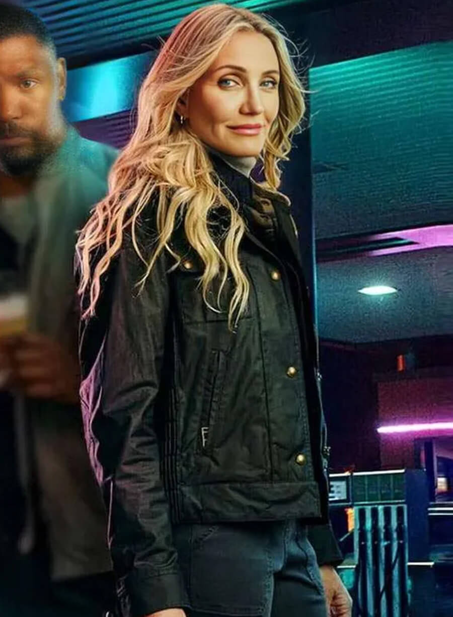 Cameron Diaz Back in Action 2025 Black Jacket