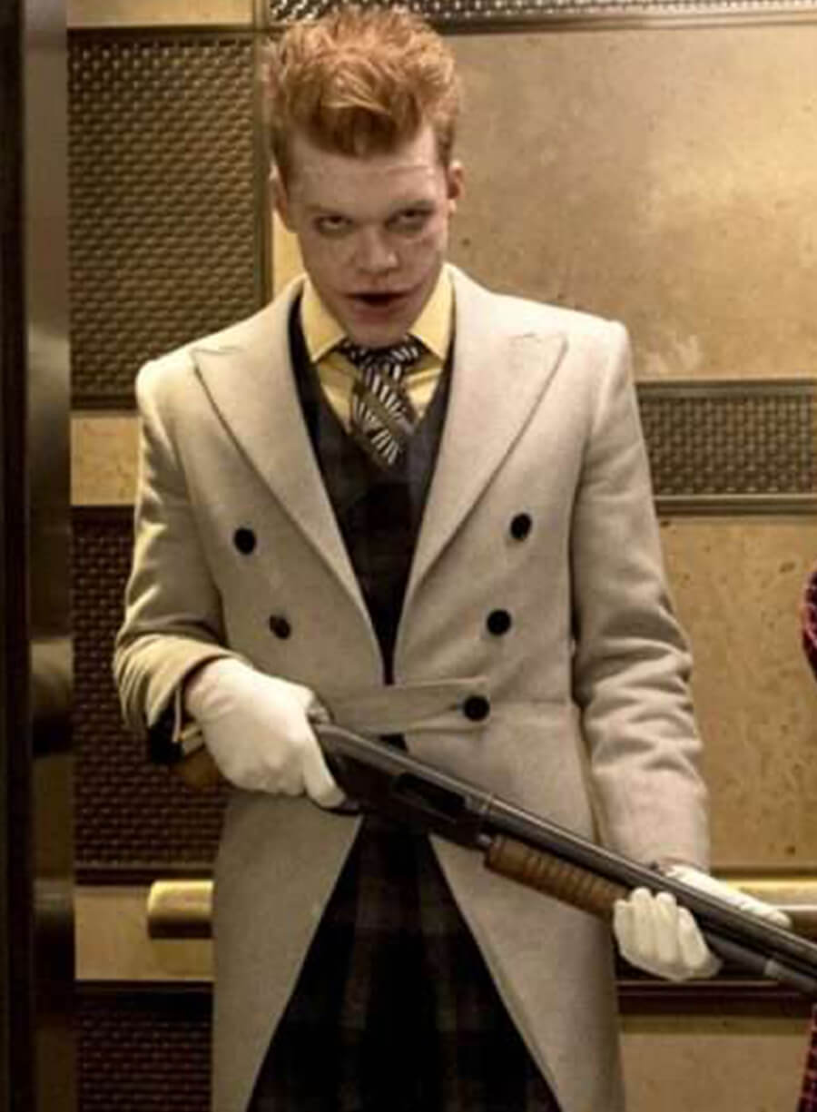 Cameron Monaghan Gotham Beige Trench Coat