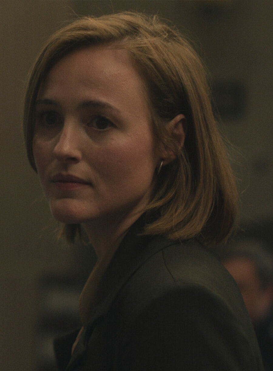 Carolyn Polhemus Presumed Innocent Brown Coat