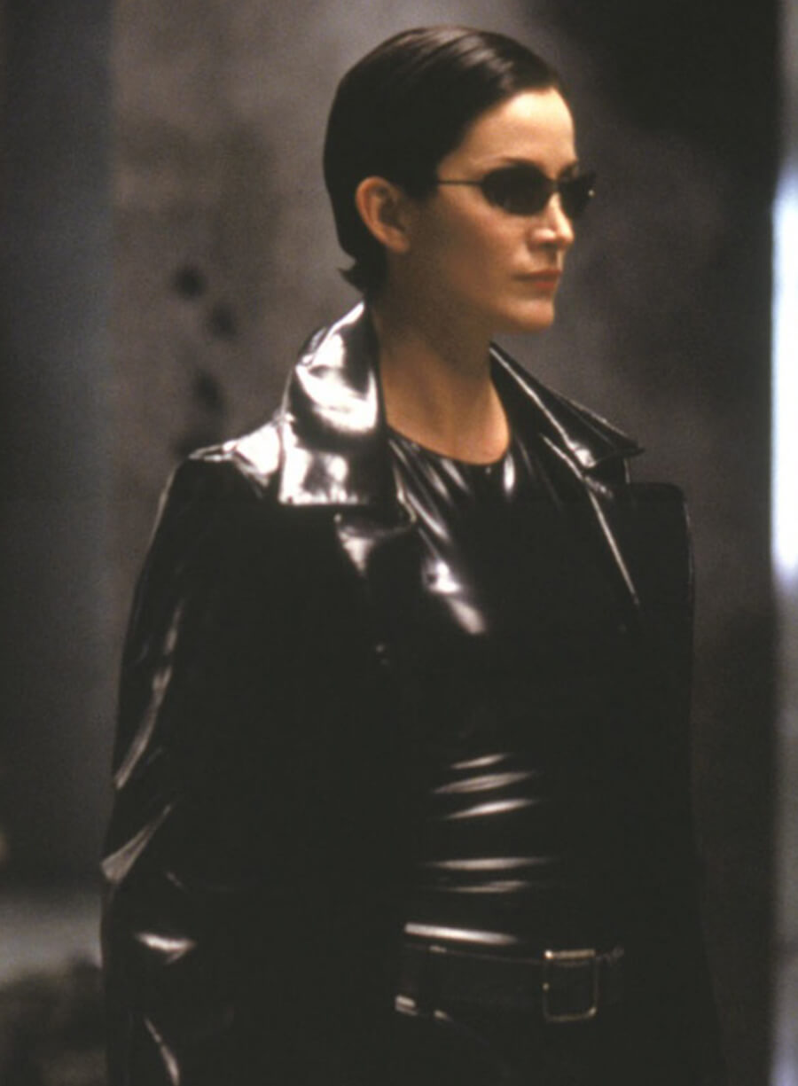 Carrie-Anne Moss Trinity The Matrix Trench Coat