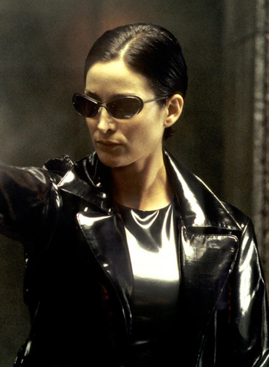 Carrie-Anne Moss Trinity The Matrix Trench Coat