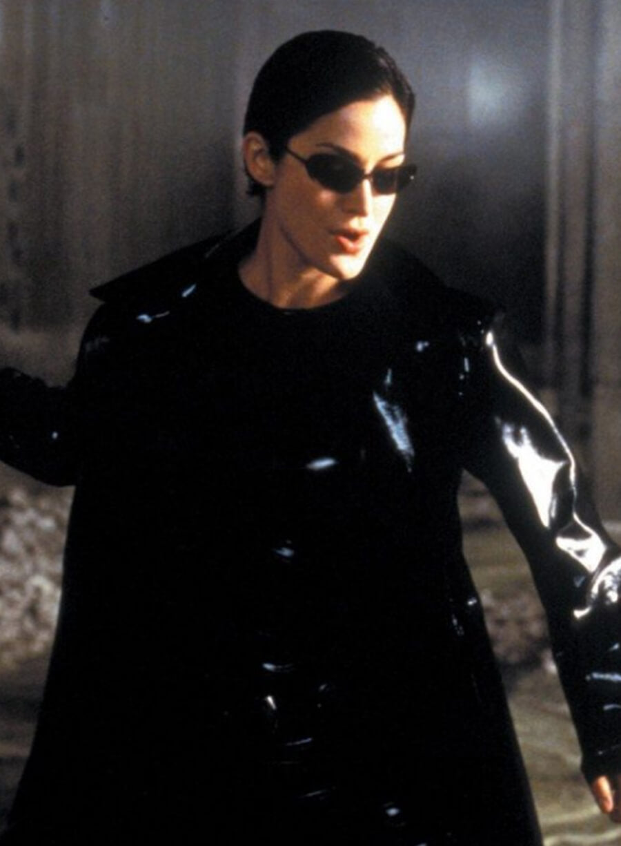 Carrie-Anne Moss Trinity The Matrix Trench Coat