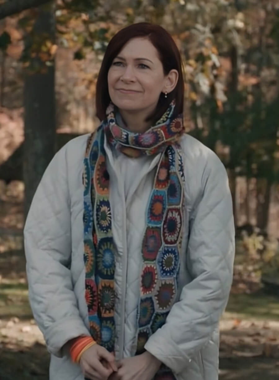 Carrie Preston Elsbeth S02 White Quilted Coat