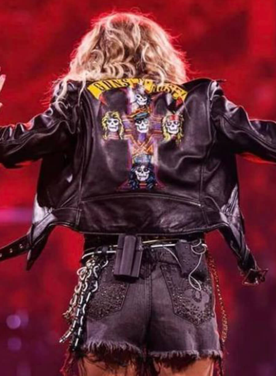 Carrie Underwood Guns N’ Roses Black Leather Jacket