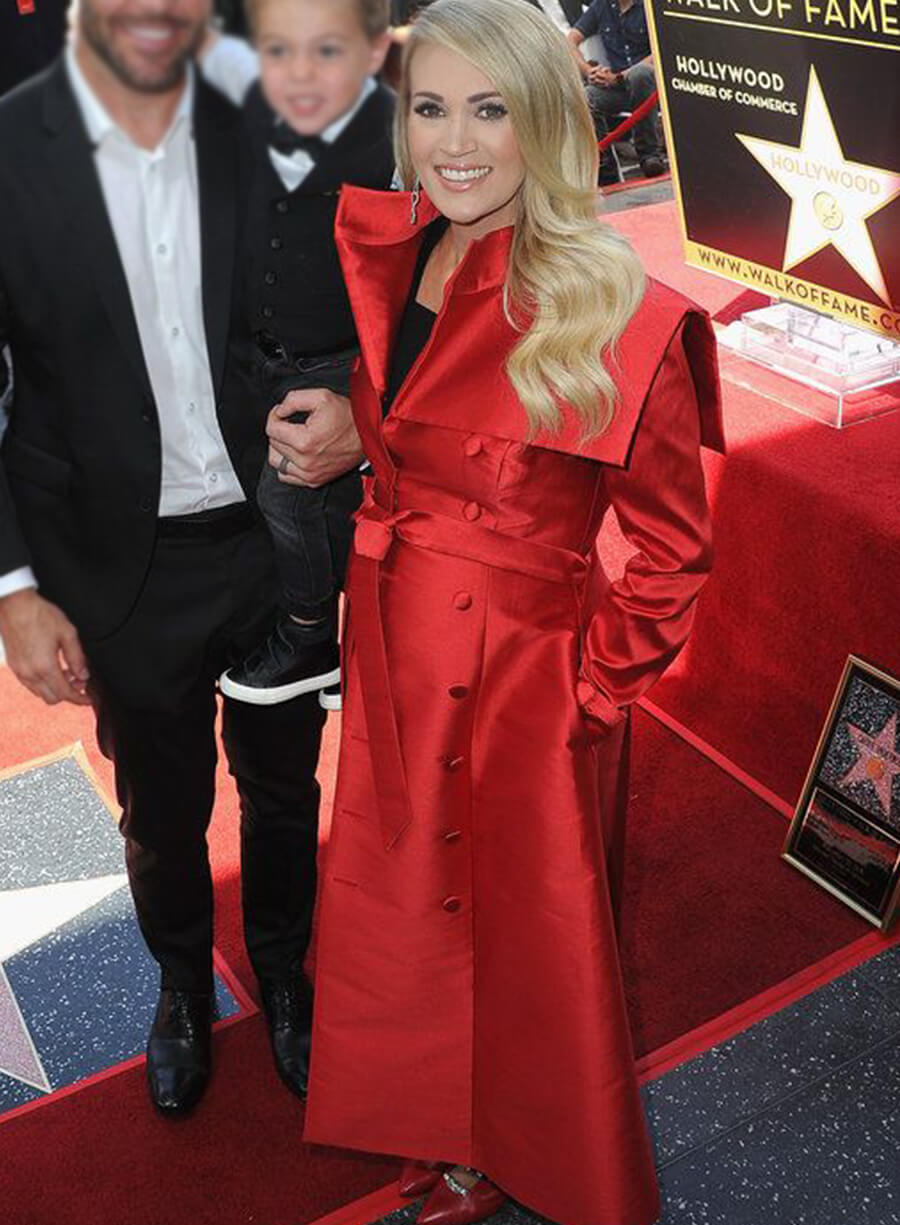 Carrie Underwood Walk of Fame Red Coat