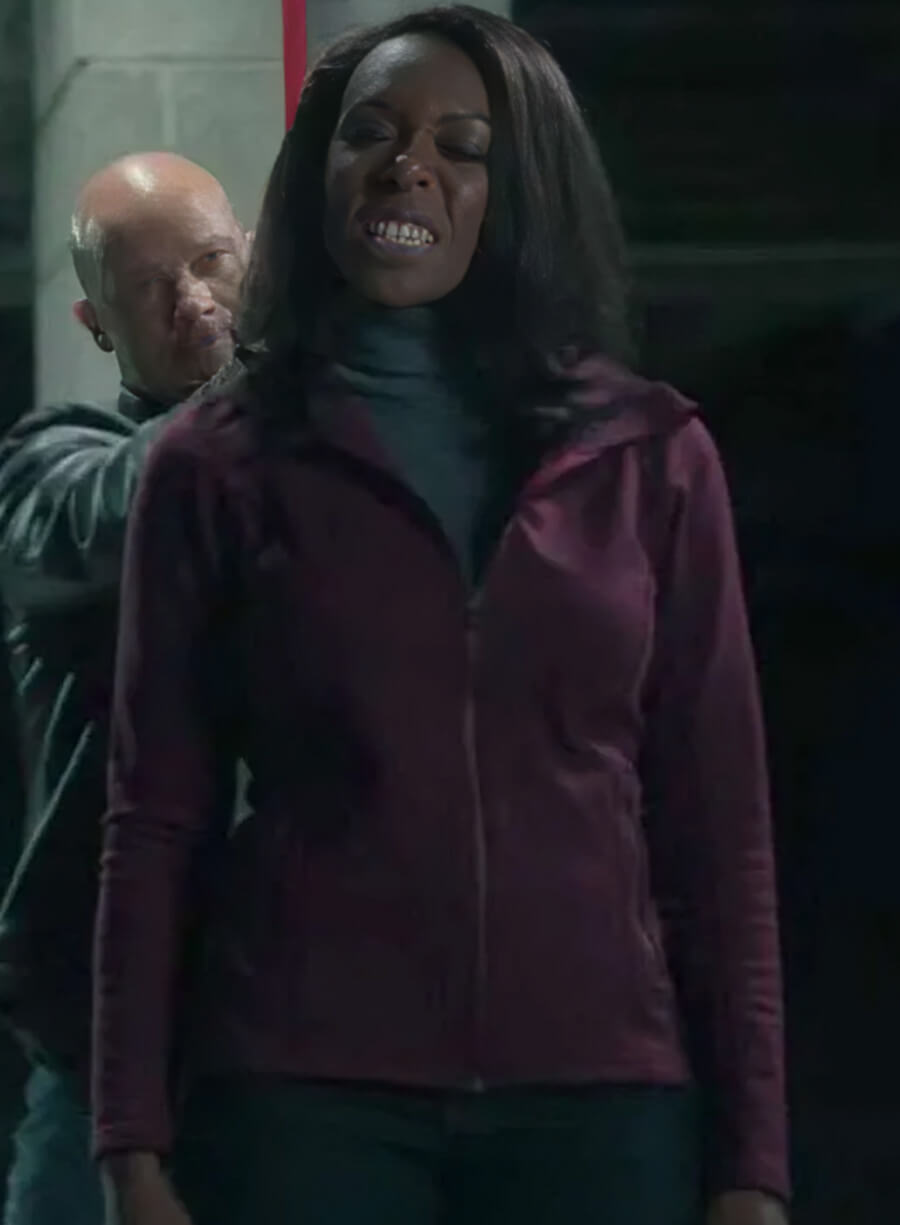 Catherine Weaver The Night Agent S02 Maroon Jacket
