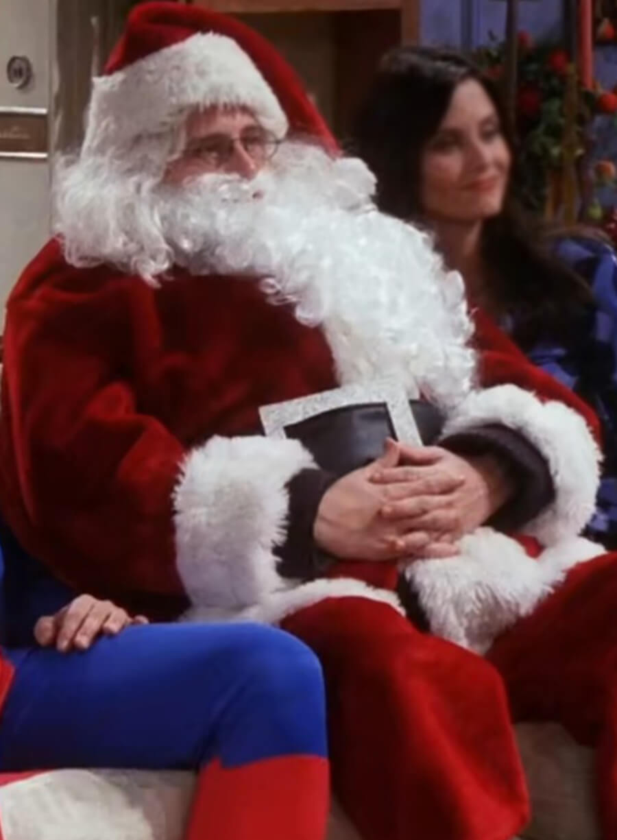 Chandler Bing Friends Red Santa Clause Jacket