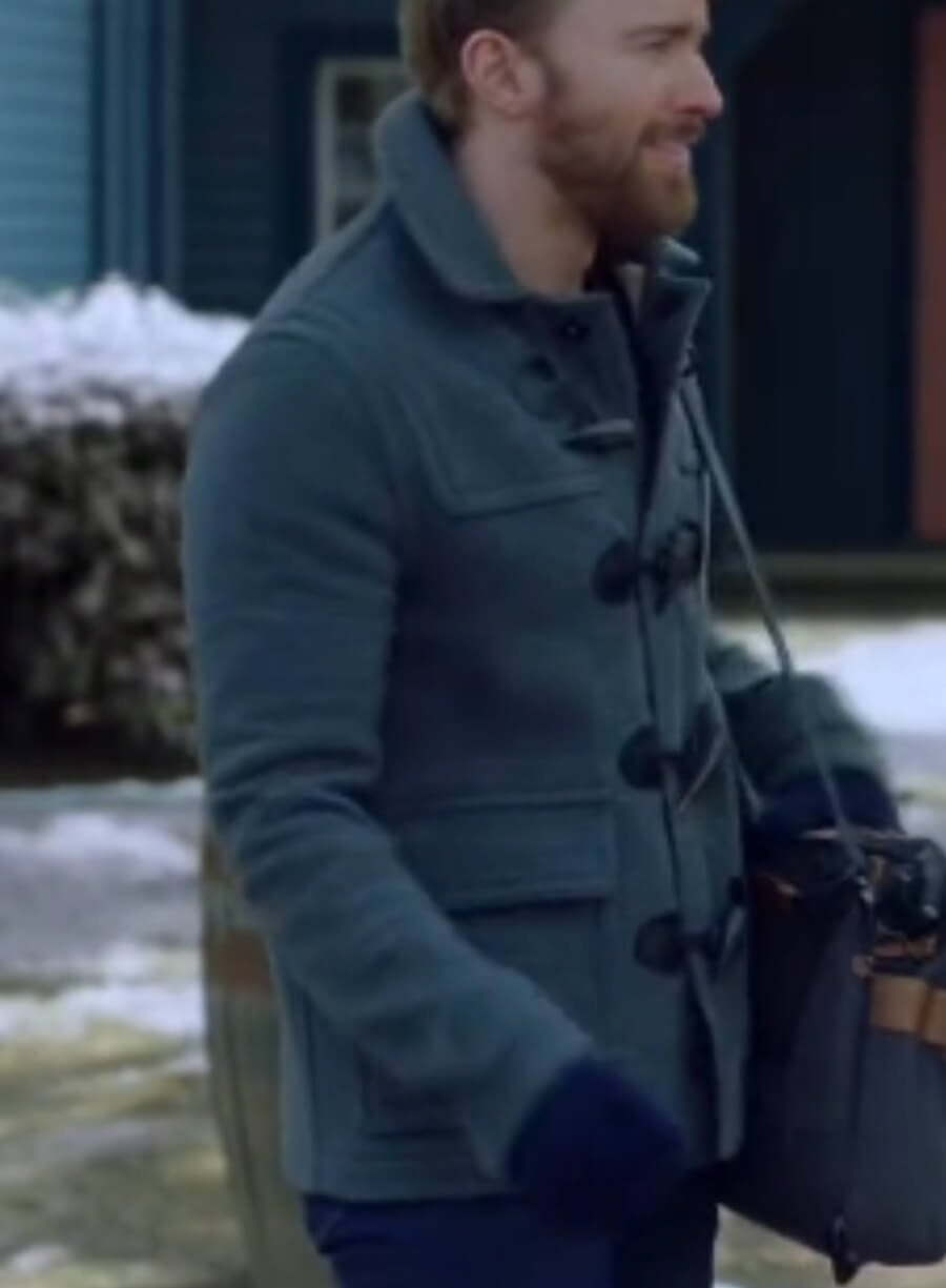 Chandler Massey Mystic Christmas Grey Duffle Jacket