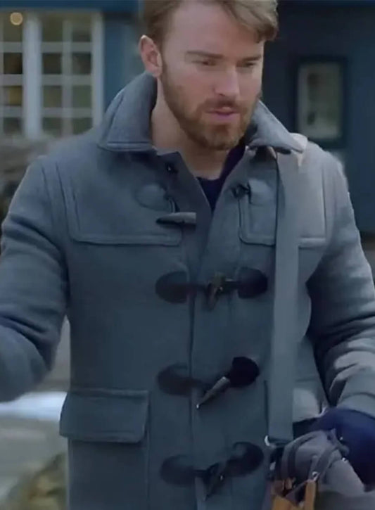 Chandler Massey Mystic Christmas Grey Duffle Jacket
