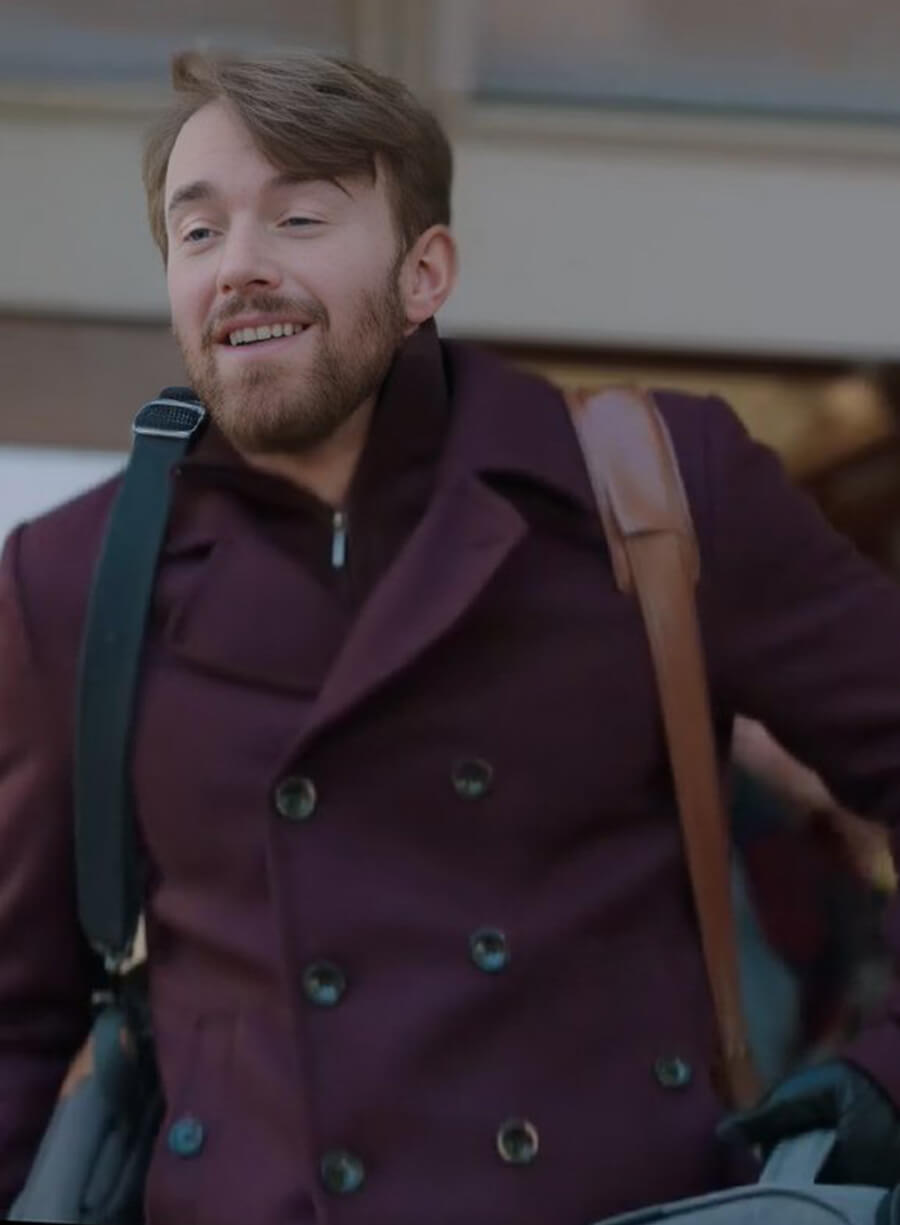 Chandler Massey Mystic Christmas Maroon Peacoat