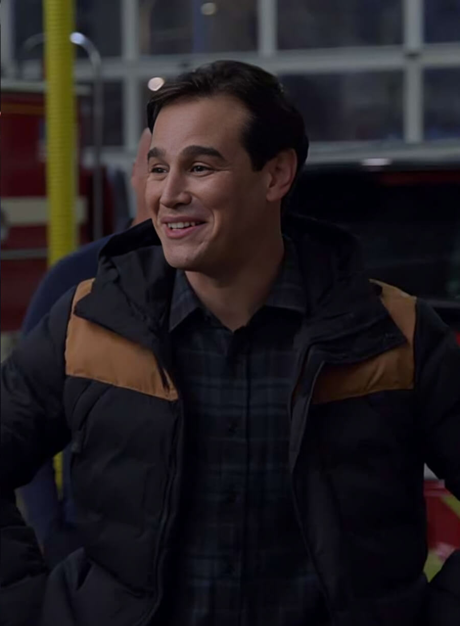 Chicago Fire Blake Gallo Black Puffer Jacket
