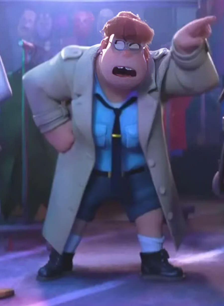 Chief Misty Luggins The Bad Guys 2 Trench Coat