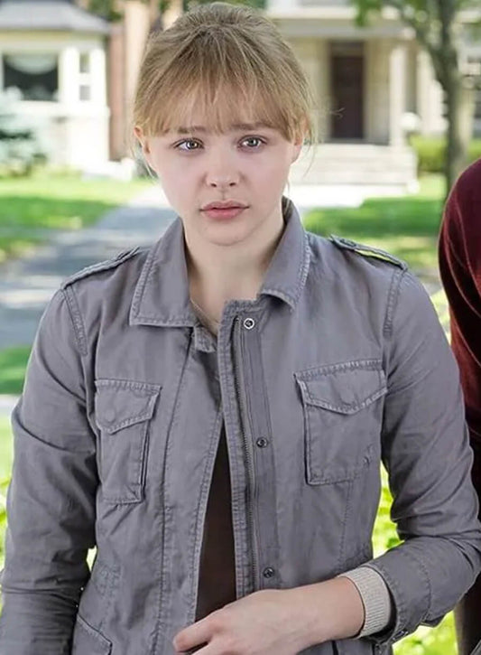 Chloë Grace Moretz Kick-Ass 2 Grey Jacket