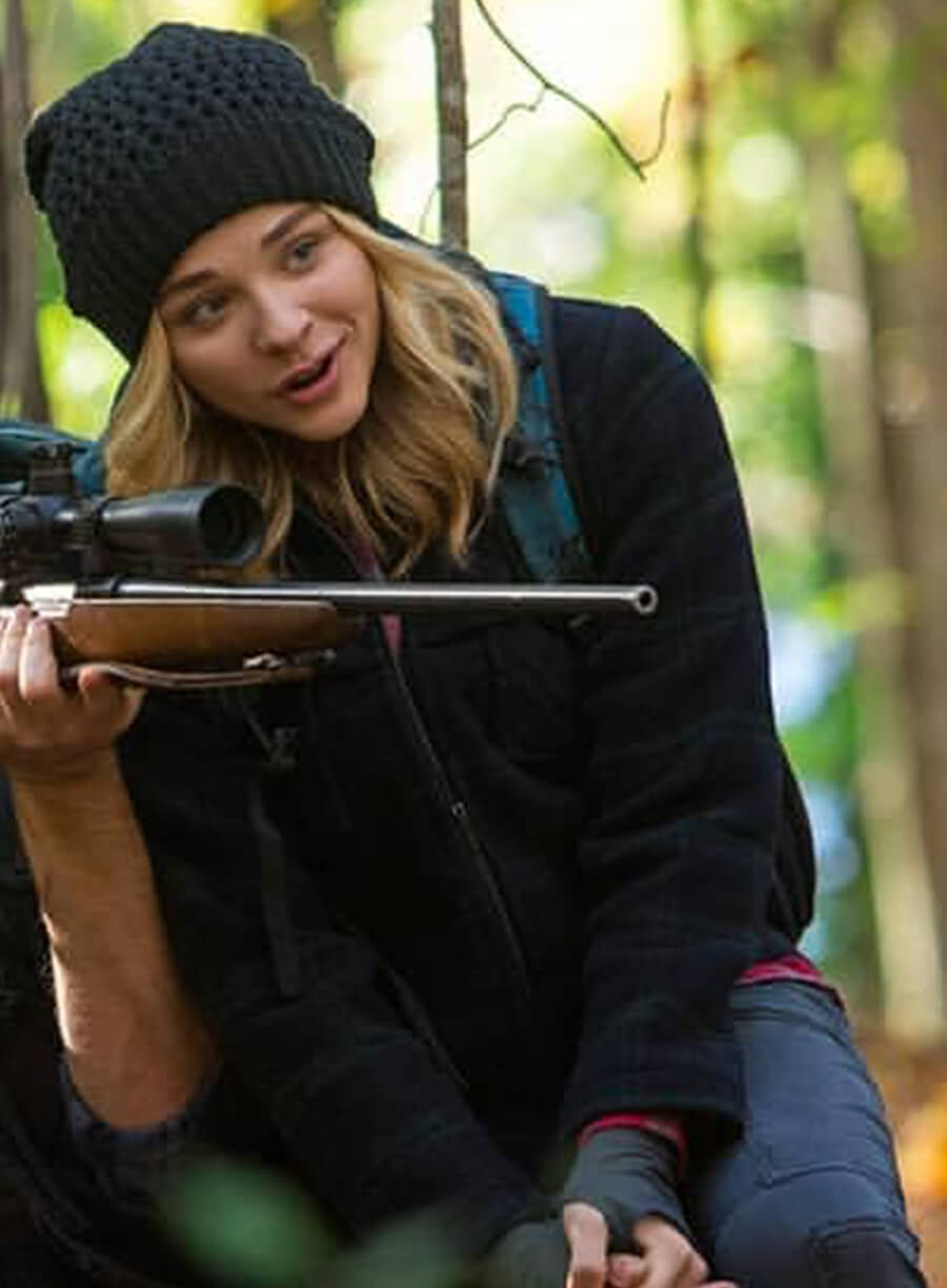 Chloë Grace Moretz The 5th Wave Black Wool Jacket