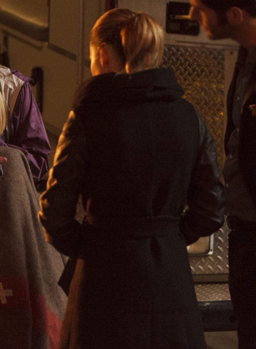 Chloe Decker Lucifer S01 Black Wool Coat