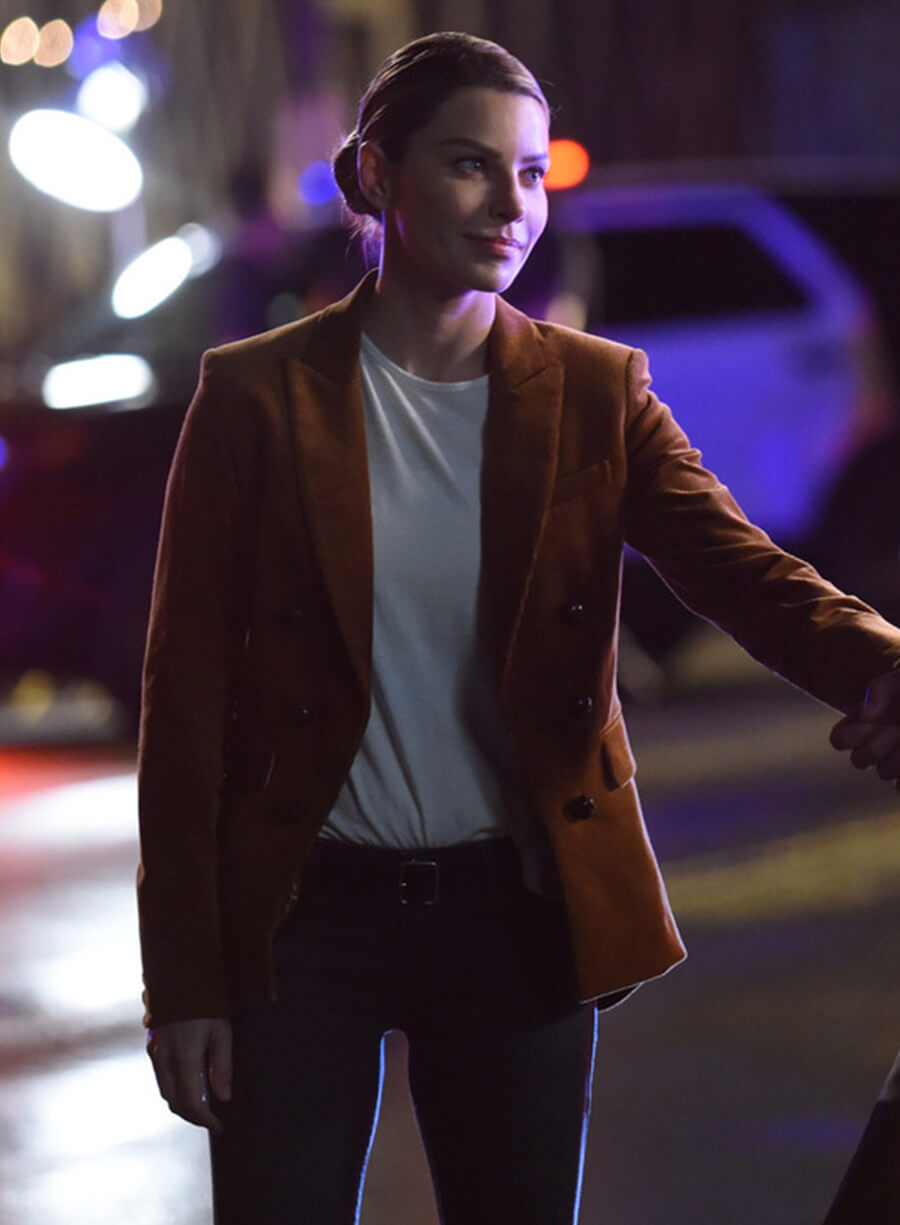 Chloe Decker Lucifer S03 Brown Suede Blazer