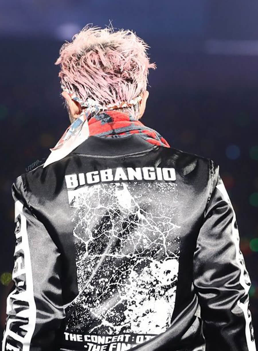 Choi Seung-hyun T.O.P Black Bomber Jacket